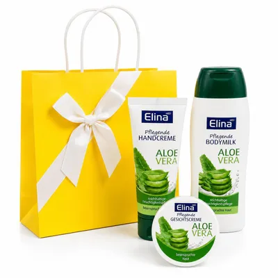 Produktbild von Elina MED Aloe Vera Geschenkset Feuchtigkeitspflege für beanspruchte Haut