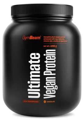 Produktbild von GymBeam - Ultimatives veganes Protein, 1000 g, Schokolade