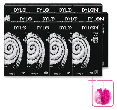 Produktbild von 12 x Dylon Salz für Handwasch-Textilfarbe 500g - Sparpackung - 12 Stücke