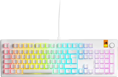 Zdjęcie produktu dla Glorious GMMK 3 HE 100% gotowa klawiatura do gier, biała, diody LED RGB, Glorious Fox HE, USB, PL