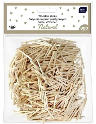 Obrázok produktu pre Tyčinky na výtvarné práce 42 x 2 mm, 800 ks – INTERDRUK