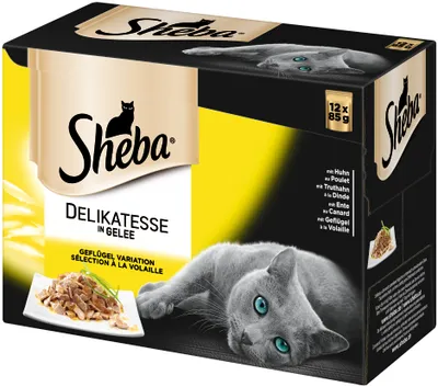 Produktbild von Sheba Beutel 12x 85g-Delikatesse in Gelee - Geflügel Variation