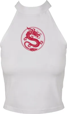 Immagine prodotto di Mister Tee Canotta da donna - Dragon Turtleneck bianco - 5XL