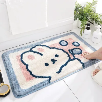 Obrázek produktu pro Omgoods – Měkká podložka pod sprchu pro králíčky, rozměry 40 x 60 cm, protiskluzová a savá