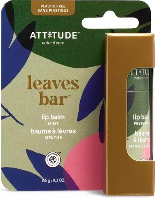 Image de Baume à lèvres Mousse à la menthe Feuilles ATTITUDE