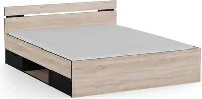 Immagine prodotto di Calicosy - Letto 160x200 cm 2 cassetti e 1 nicchia L164,5 cm - MICHIGAN