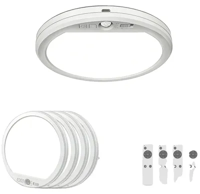 Immagine prodotto di Lampada a soffitto, sensore di movimento, illuminazione dimmerabile, confezione da 4 pezzi