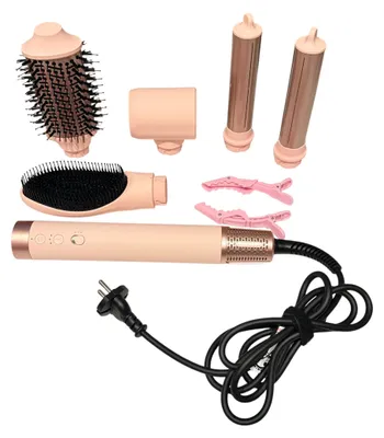 Image de Ensemble de coiffage 5 en 1 Mescomb : sèche-cheveux, boucleur