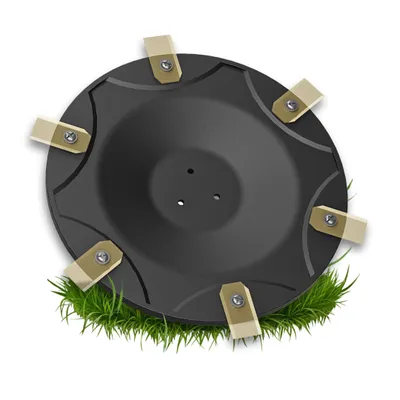 Produktbild von 3DHerb 6er Messerscheibe kompatibel mit ECOVACS Goat O500 , O600 , O800 , O1200 , G1-800 , G1-2000 , G1 - Premium Mähteller glasfaserverstärkt