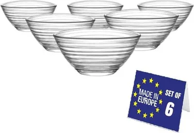 Productafbeelding van Set van 6 Glazen Dessertkommen van Blei Vrij Glas 300ml