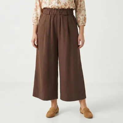 Produktbild von Schlupfhose Damen Businesshose Komfortbund Anzugstoff dicht Gewebt mit Gummizug
