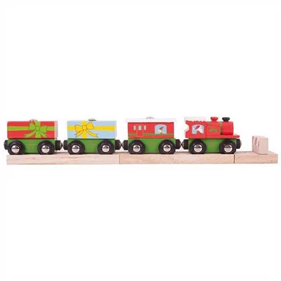Zdjęcie produktu dla Świąteczny pociąg Bigjigs Rail + 3 tory