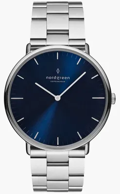 Obrázok produktu pre NORDGREEN NR40SI3LSINA Uniové náramkové hodinky, puzdro z nehrdzavejúcej ocele, kovový remienok