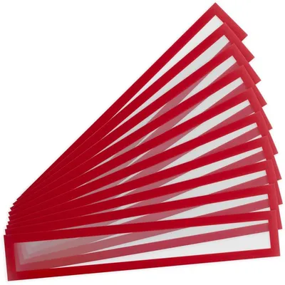 Produktbild von Info-Rahmen Magneto Solo Pro Überschrift 75x440mm VE=10 Stück rot