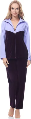 Image de Ensemble de détente en velours pour femme Merry Style MSMG001 (violet (sans imprimé) (1725), 3XL)