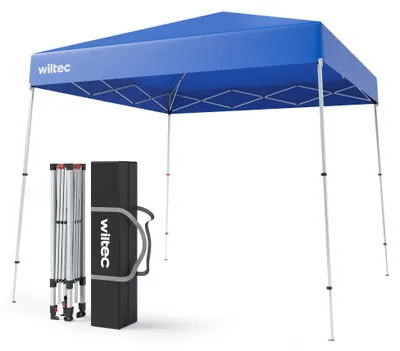 Produktbild von Faltpavillon Pavillon Gartenpavillon - 2,5 x 2,5 m - Blau - Wasserdicht - UV-Schutz 50+