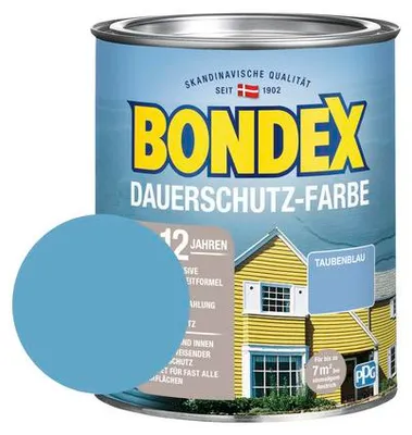 Produktbild von BONDEX Holzfarbe-Dauerschutzfarbe taubenblau 750 ml