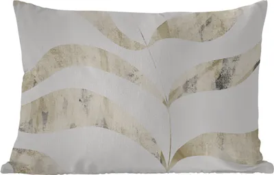 Produktbild von MuchoWow® Outdoor Kissen - Blätter - Pastell - Entwurf - 60x40 cm - Wetterfest - Lounge Kissen - Zierkissen - Kissen für Innenräume