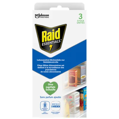 Image de Raid Essentials Piège à mites alimentaire Inodore 3 pièces 62g