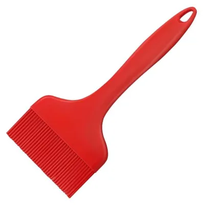Silikon-Backbürste, extra breit, hitzebeständig, 21 x 9 cm, rot