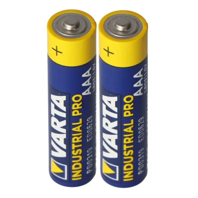 Obrázek produktu pro Varta Industrial Pro, Baterie na jedno použití, AAA, Alkalický, 1,5 V, 2 kusů, 22 mm