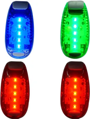 Obrázek produktu pro 4 kusy LED světel na kolo, přední a zadní, 4 kusy osvětlení pro přední světlo a zadní světlo, výkonná LED světla, vhodné pro kola, vodotěsné, pro horská kola, kola, kočárky