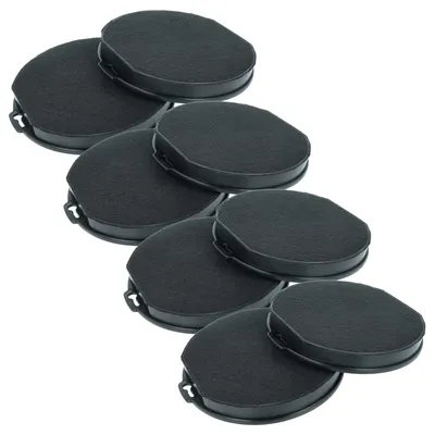 Produktbild von vhbw 8x Aktivkohlefilter kompatibel mit Ikea TJANLIG 20303360, TJANLIG 00303361, RYTMISK 703.893.42, RYTMISK 60 803.889.69 Dunstabzugshaube