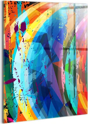 Produktbild von Designer Glasbild - Wandbild - Glas Bild - 60x80 cm - Abstrakter Hintergrund