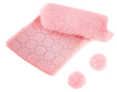 Productafbeelding van Pomponnen, lichtroze, op een lint van 3 cm, 50 stuks