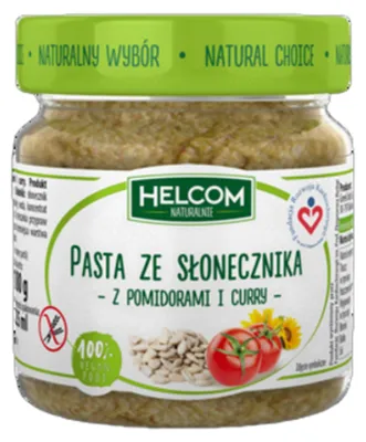 Zdjęcie produktu dla Helcom Pasta Ze Słonecznika Z Pomidorami I Curry 180G