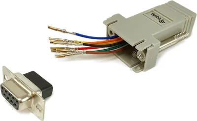 Produktbild von Equip Adapter DB9->RJ45        Bu/Bu 8Pin               grau Polybeutel