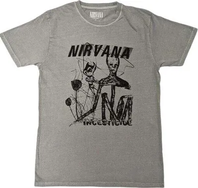 Immagine prodotto di Maglietta verde con logo sovrapposto Nirvana Incesticide taglia L