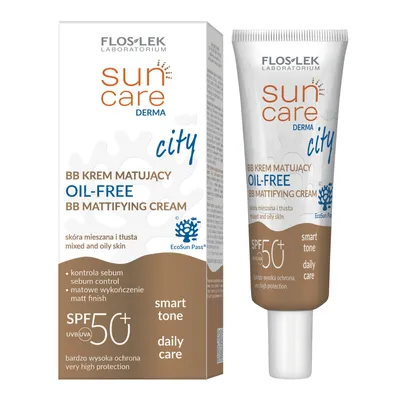 Obrázek produktu pro Floslek Sun Care Derma City Krem BB matujący SPF 50+, 30 ml