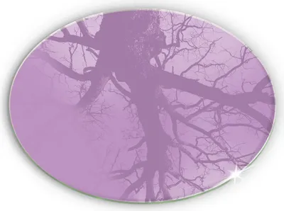 Produktbild von Grabkerze Untersetzer Glastafel Gummifüße Motiv - 30 cm - Violette Farbe