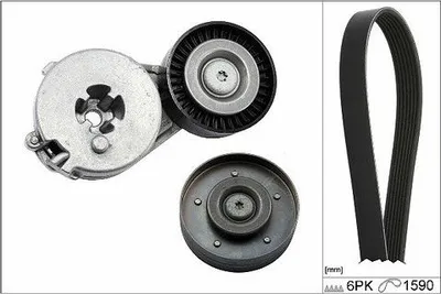 Produktbild von INA 529 0500 10 Keilrippenriemensatz für AUDI A4 Avant (8K5, B8)