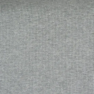 Produktbild von Bündchenstoff Strickschlauch Meterware grob hellgrau meliert 29cm