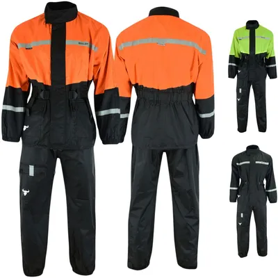 Produktbild von BULLDT Motorrad Regenkombi Regenjacke + Regenhose, Größe:50/M, Neon Farbe:Neon Orange