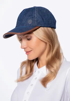 Produktbild von Wittchen Herren-Kappe aus Baumwollmischgewebe, Uni, Marineblau und Braun