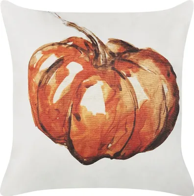 Obrázok produktu pre BELIANI Dekoratívny vankúš béžový zamatový 45 x 45 cm so vzorom tekvice moderný halloweensky motív bytové doplnky