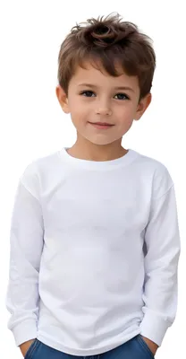 Produktbild von Langarm-T-Shirt aus 100% Baumwolle für Kinder - Kältemantel in Farben, bequem, w