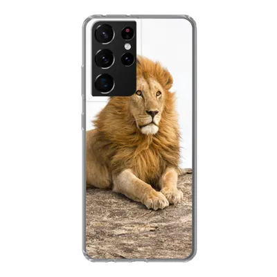 Produktbild von MuchoWow® Handyhülle Schutzhülle Hülle für Samsung Galaxy S21 Ultra Löwe - Mähne - Tier Silikon Softcase Handy Hülle - Mobiltelefon