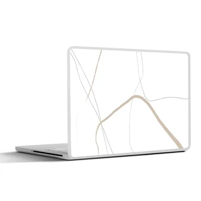 Produktbild von MuchoWow® Laptop Aufkleber Sticker Cover Abstrakt - Minimalismus - Linienkunst 40x30 cm - Laptop Dekoration - Selbstklebend