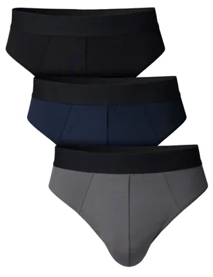 Produktbild von 3er/6er Pack Herren Retro Sport Classic Slips Unterhose Unterwäsche Mikrofaser Elasthan 3er Pack M