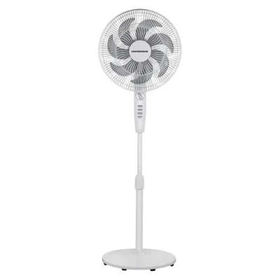 Produktbild von Heinner Standventilator 50 W, höhenverstellbar, 7 Rotorblätter, 3 Stufen, 85° Oszillation, Weiß