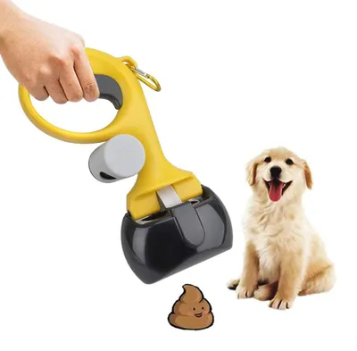 Produktbild von Tragbare gelbe Hundeschaufel robust für Hunde und Katzen Outdoor