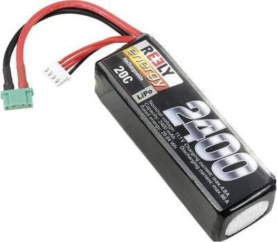 Productafbeelding van Reely Modellbouw-accupack (LiPo), 11.1 V, 2400 mAh, 3 cellen, 20 C, softcase, MPX
