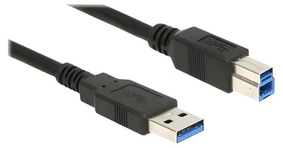 Produktbild von Delock - USB-Kabel - USB Typ A (M) zu USB Type B (M) - USB 3.0 - 1.5 m - Schwarz