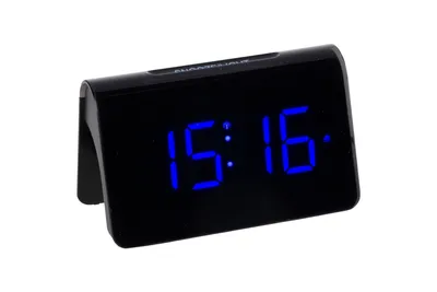 Produktbild von Digitaler Funkwecker ICON TFA Dostmann 60.2543.06, schwarz, mit blauen LED Leuchtziffern