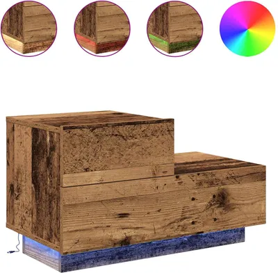 Produktbild von Nachttisch Altholz 70 x 36 x 40,5 cm Holzwerkstoff