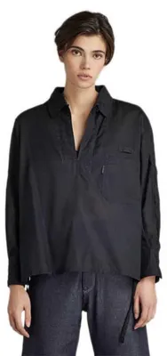 Produktbild von G-STAR RAW Damen Bowling Poloshirt, Schwarz (Caviar D22152-C936-D301), S